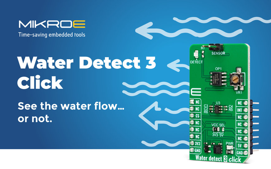 MIKROE adds Water Detect Click board